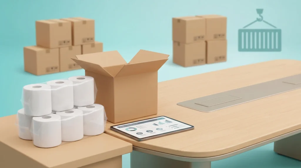 B2B toilet paper import buying review with packaging and carton planning